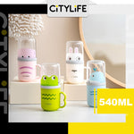 Citylife 540ML Children's Travel Wash Cup Cup Tooth Mug Tooth Set Box Mouthwash Cup Home Use Set Portable Toothbrush Storage Box KB-7327