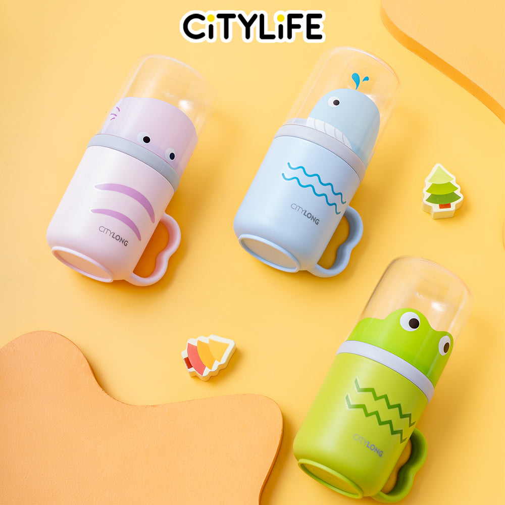 Citylife 540ML Children's Travel Wash Cup Cup Tooth Mug Tooth Set Box Mouthwash Cup Home Use Set Portable Toothbrush Storage Box KB-7327