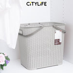 Citylife 35L Plastic Laundry Basket Large Hamper Laundry Bag for Clothes With Easy Handle L-7162