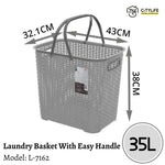 Citylife 35L Bathroom Large Size Laundry Basket With Easy Handle L-7162