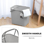 Citylife 35L Plastic Laundry Basket Large Hamper Laundry Bag for Clothes With Easy Handle L-7162