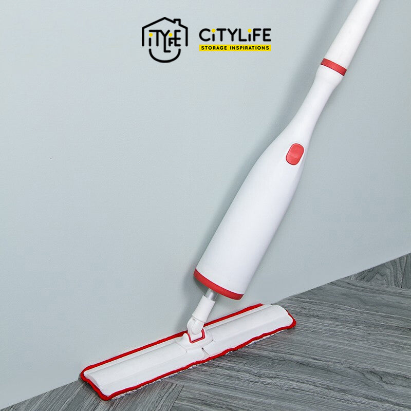 Citylife Kitchen Bathroom Laundry Homehelper Self-Wringing Mop - Free 2pcs Refill Mop Cloth Q-9045