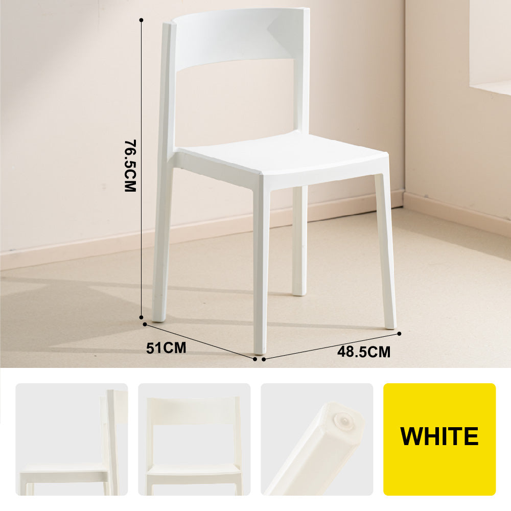 🔥NEW🔥Citylife Nordic Plastic Chair Dining Chair Stackable Home Chair Thickened Coffee Chair Plastic Chair