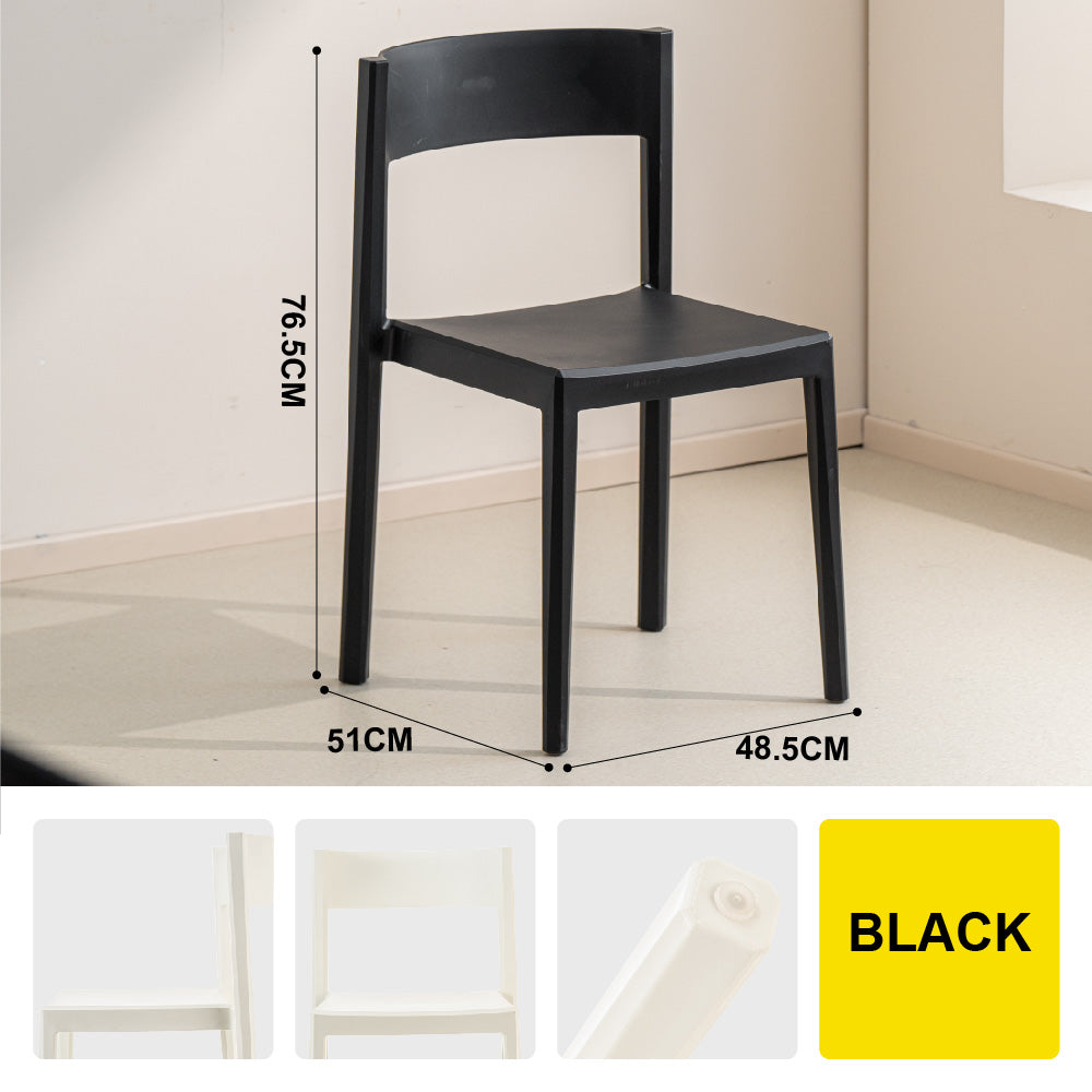 🔥NEW🔥Citylife Nordic Plastic Chair Dining Chair Stackable Home Chair Thickened Coffee Chair Plastic Chair
