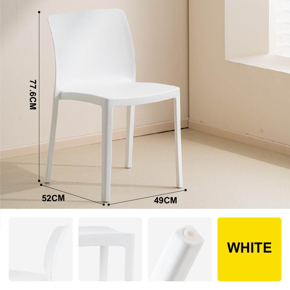 🔥NEW🔥Citylife Nordic Plastic Chair Dining Chair Stackable Home Chair Thickened Coffee Chair Plastic Chair
