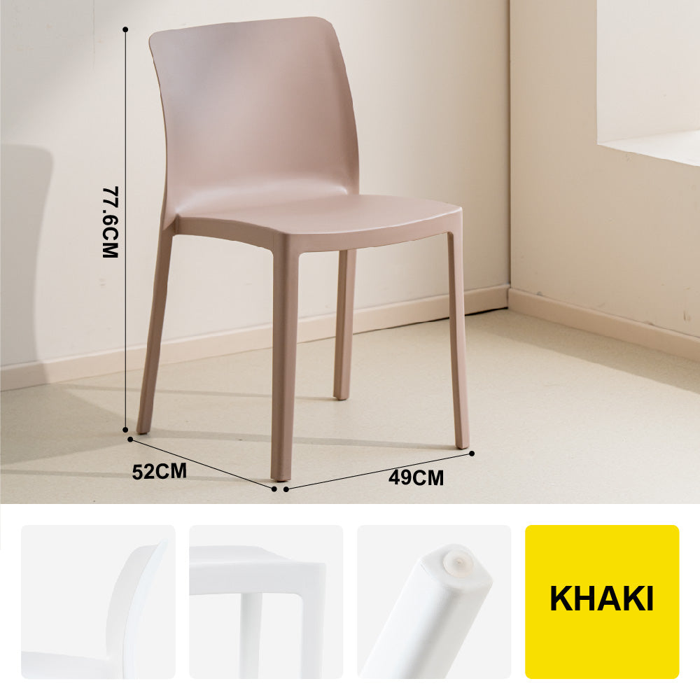 🔥NEW🔥Citylife Nordic Plastic Chair Dining Chair Stackable Home Chair Thickened Coffee Chair Plastic Chair