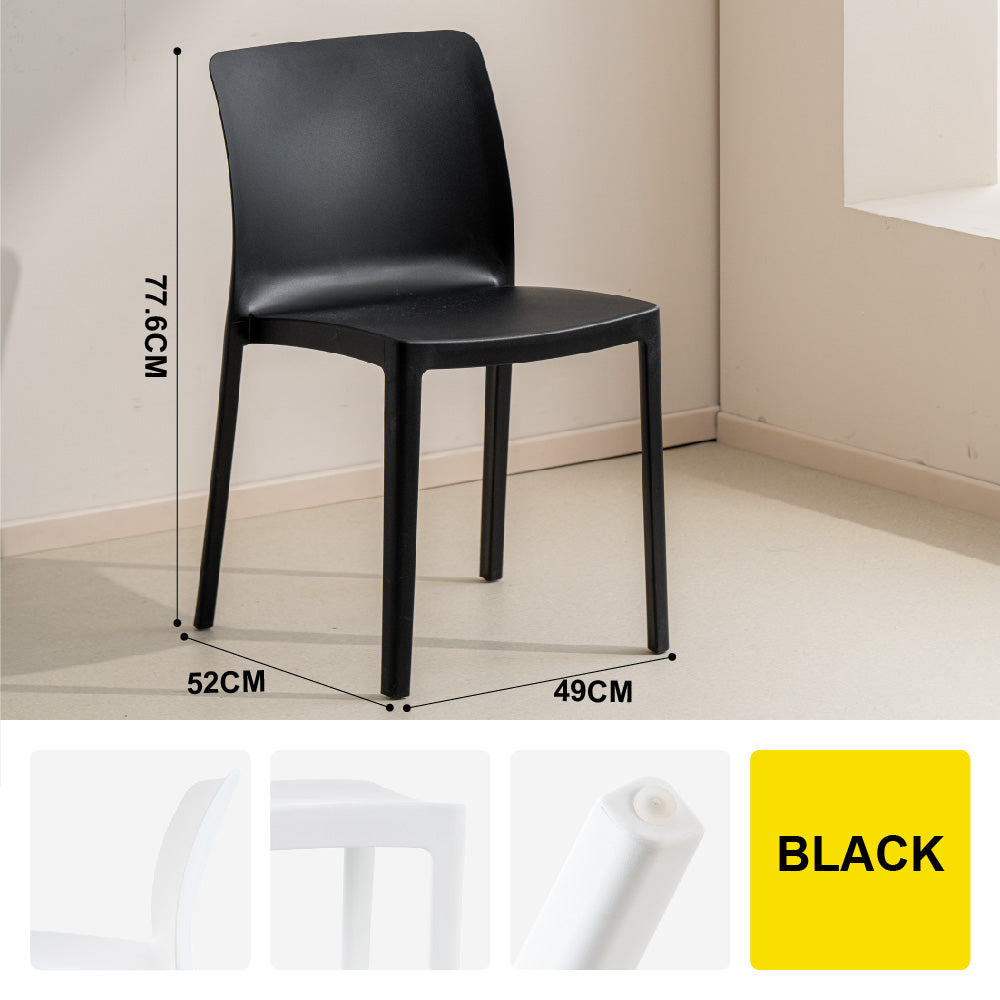 🔥NEW🔥Citylife Nordic Plastic Chair Dining Chair Stackable Home Chair Thickened Coffee Chair Plastic Chair