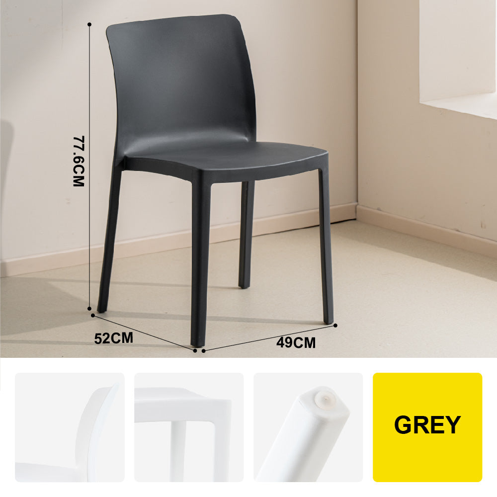 🔥NEW🔥Citylife Nordic Plastic Chair Dining Chair Stackable Home Chair Thickened Coffee Chair Plastic Chair
