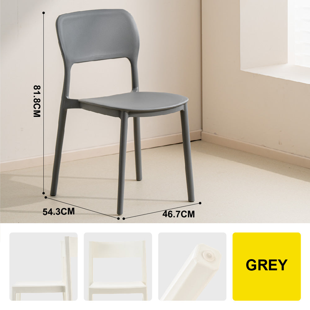 🔥NEW🔥Citylife Nordic Plastic Chair Dining Chair Stackable Home Chair Thickened Coffee Chair Plastic Chair
