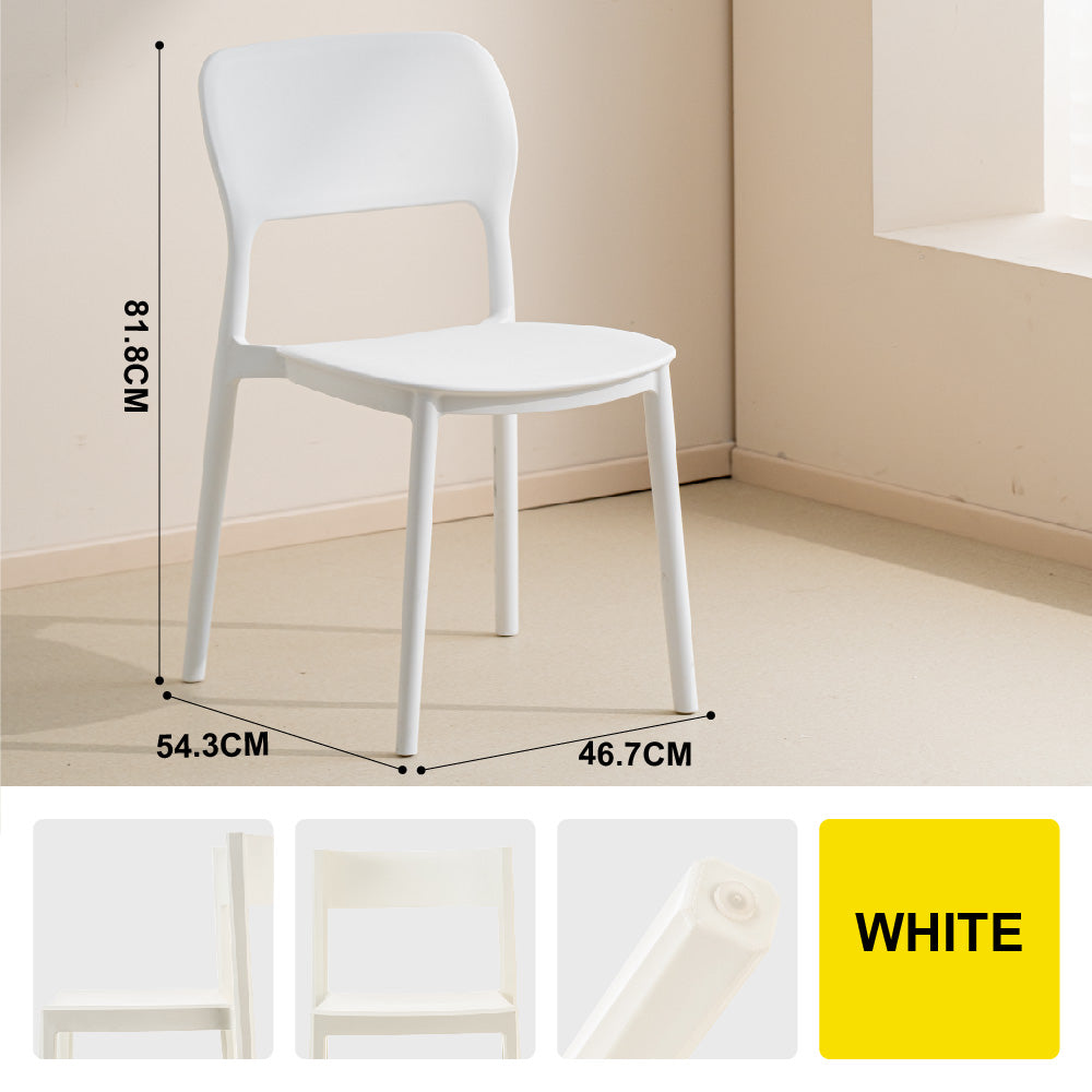 🔥NEW🔥Citylife Nordic Plastic Chair Dining Chair Stackable Home Chair Thickened Coffee Chair Plastic Chair