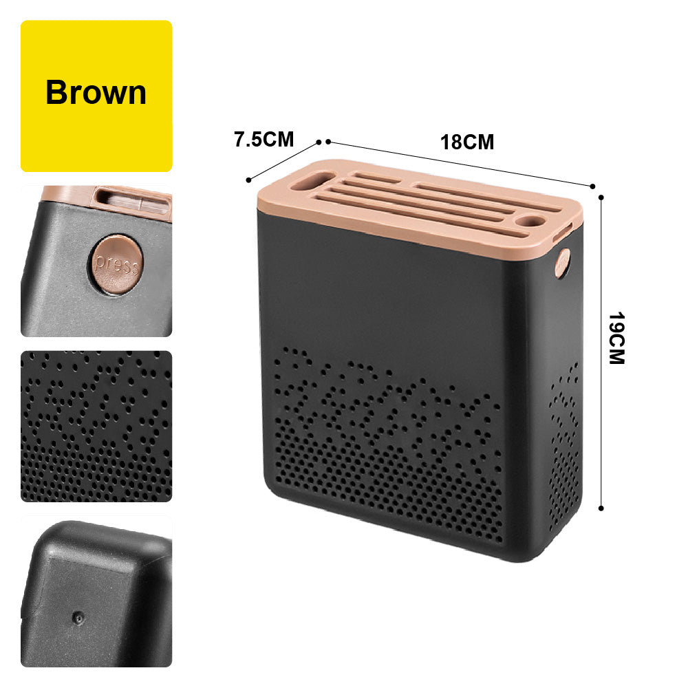 🔥NEW🔥Citylife Plastic Multi-functional Knife Holder Kitchen All-in-One Wall-mounted Storage Organizer