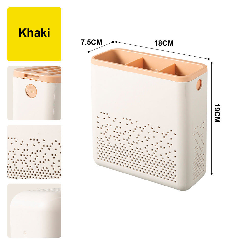 🔥NEW🔥Citylife Plastic Multi-functional Knife Holder Kitchen All-in-One Wall-mounted Storage Organizer