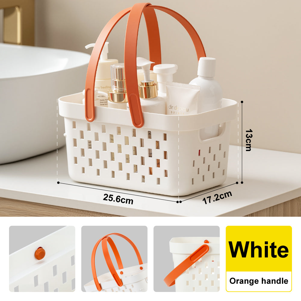🔥NEW🔥Citylife Handles Holes Storage Drain Basket Plastic Storage Box Container with Handles Cabinet Organizer