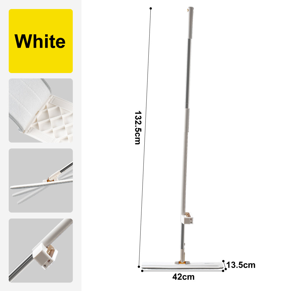 🔥NEW🔥Citylife Lazy Mop Set Hand Free Mop Floor Cleaner Flat Wet Dry Mop 360 Swivel Microfiber Cleaning Tool