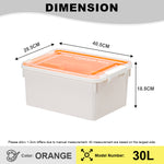 Citylife 16L Toolboxes Transparent Organizer Stackable Storage Container Box With Extra Compartment Tray X-6020