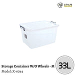 Citylife 33L Multipurpose Stackable Storage Container Box W/O Wheels X-6044