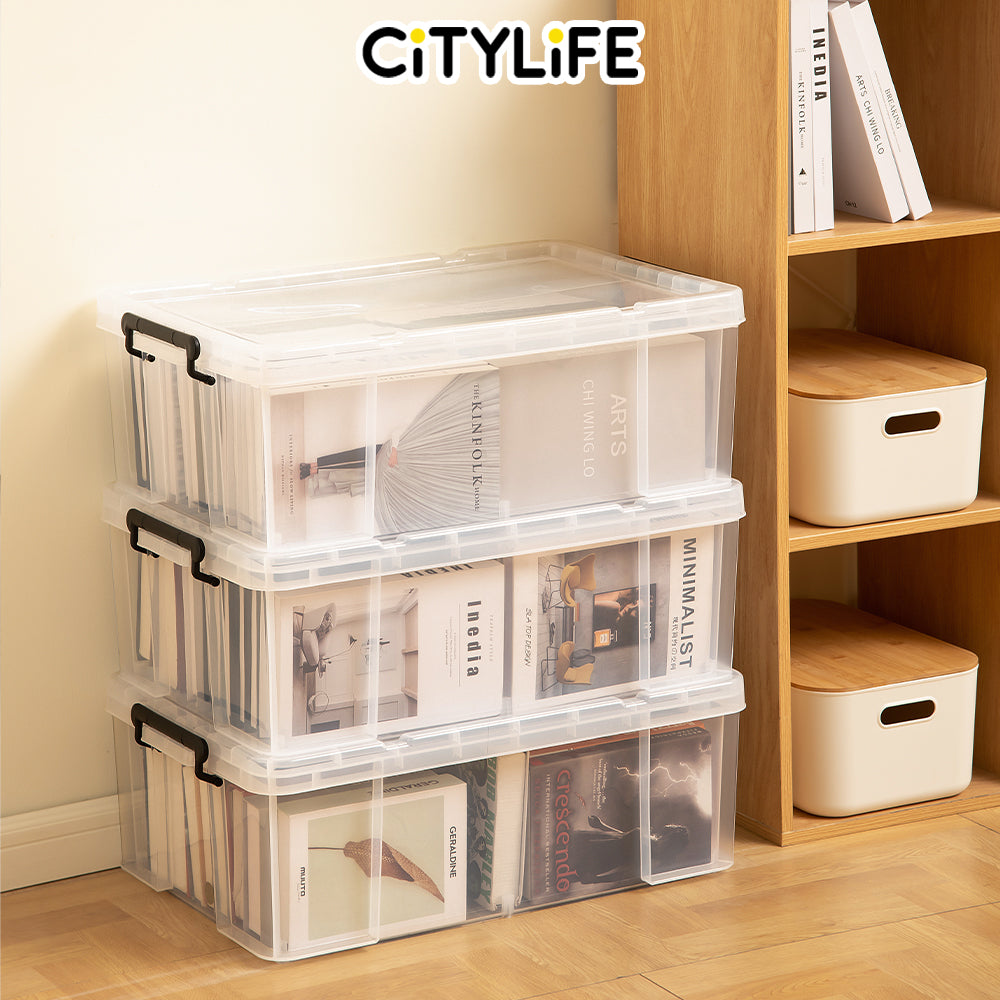 Citylife 20/65L Hercules Strong Box Reinforced for Greater Durability Transparent storage box large capacity X-6069/70