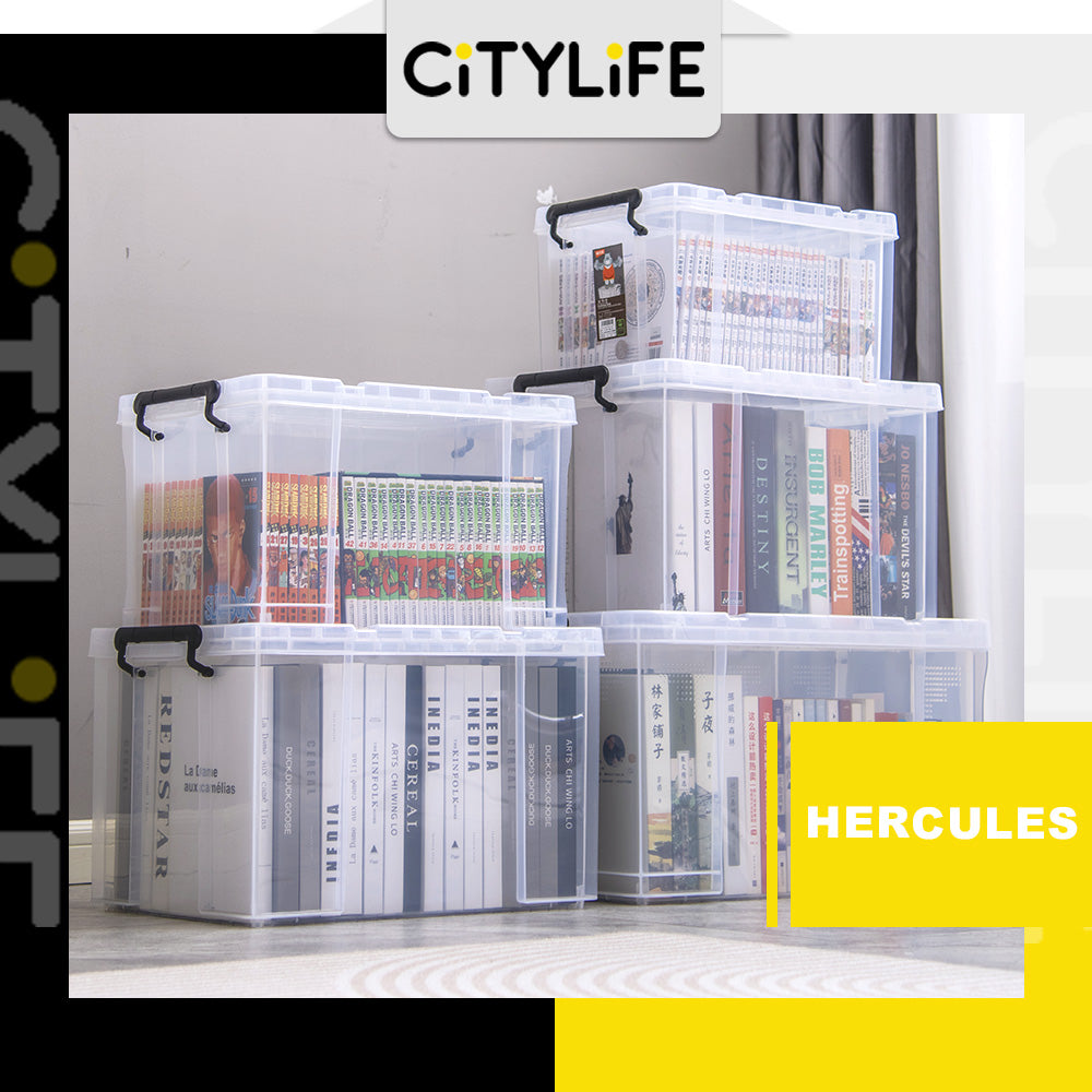 Citylife 20/65L Hercules Strong Box Reinforced for Greater Durability Transparent storage box large capacity X-6069/70