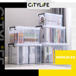 Citylife 20/65L Hercules Strong Box Reinforced for Greater Durability Transparent storage box large capacity X-6069/70