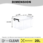 Citylife 20/65L Hercules Strong Box Reinforced for Greater Durability Transparent storage box large capacity X-6069/70