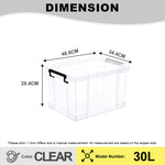 Citylife 20/65L Hercules Strong Box Reinforced for Greater Durability Transparent storage box large capacity X-6069/70