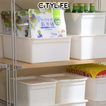 (BUNDLE OF 2) Citylife 11L Stackable Storage Box Desk Container Storage Container With Lid X-6098