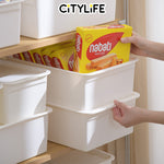 (BUNDLE OF 2) Citylife 11L Stackable Storage Box Desk Container Storage Container With Lid X-6098