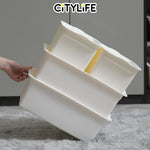 (Bundle of 2) Citylife 5L Multi-Purpose Wardrobe Drawer Desk Stackable Storage Container With Lid X-6097