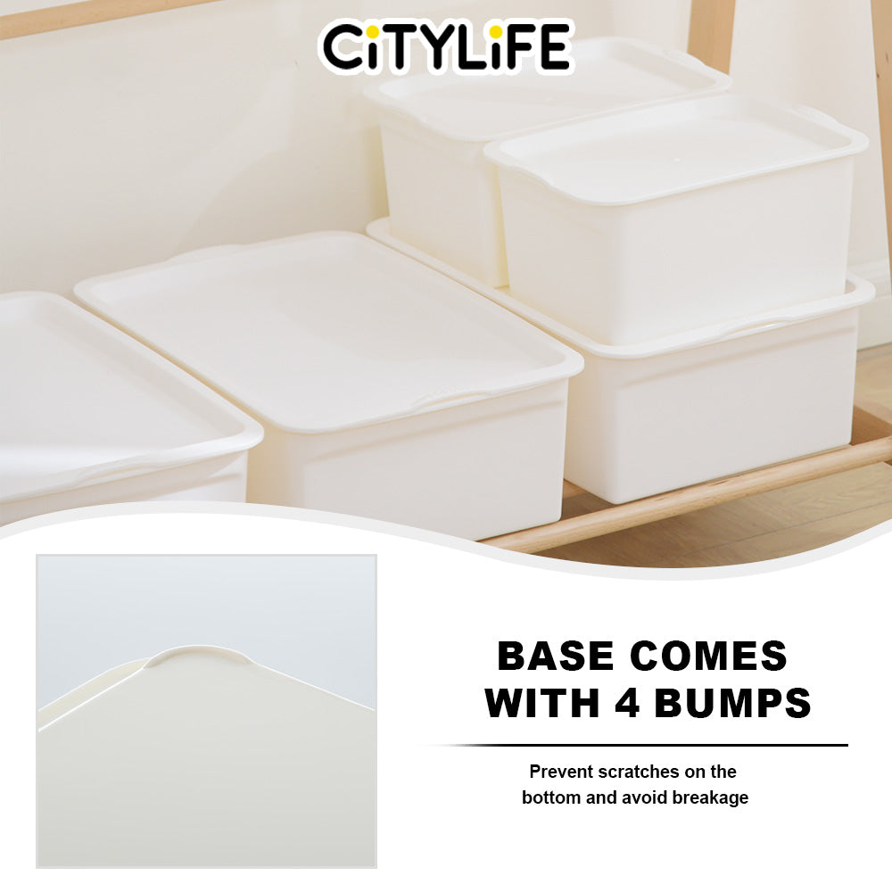 (Bundle of 2) Citylife 5L Multi-Purpose Wardrobe Drawer Desk Stackable Storage Container With Lid X-6097