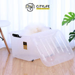 Citylife 60L Multi-Purpose Stackable Storage Container Box With Wheels - L X-6137