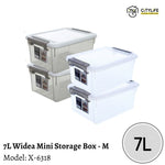 (Bundle of 2) Citylife 7L Multi-Purpose Widea Stackable Storage Mini Container Box - M X-6318